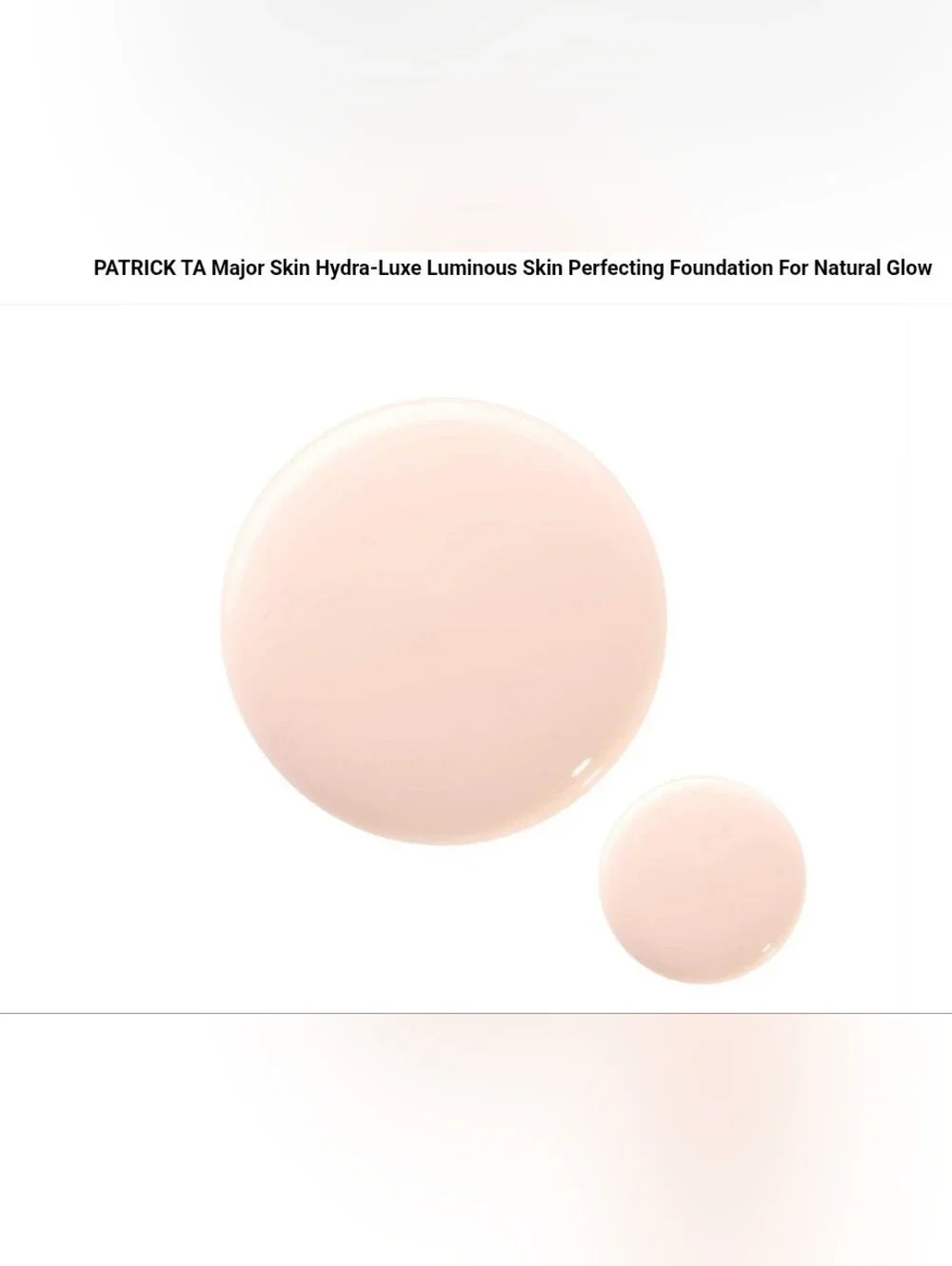 Patrick Ta Major Skin Hydra-Luxe Foundation | 1 Golden | NIB | 30 ml